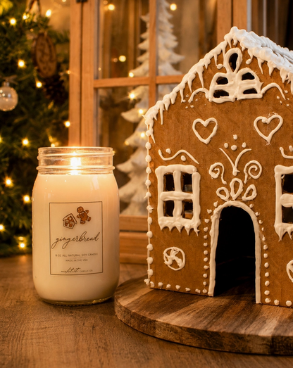 Gingerbread Classic Soy Candle – 16 oz