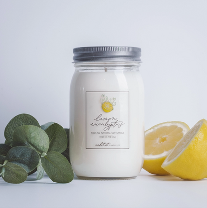 Lemon Eucalyptus Classic Soy Candle – 16 oz