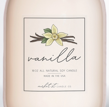 Vanilla Classic Soy Candle – 16 oz
