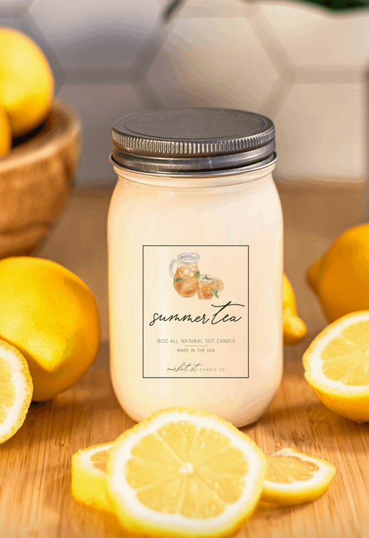 Summer Tea Classic Soy Candle – 16 oz