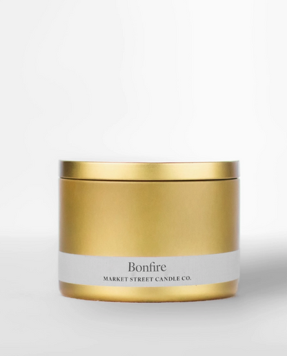 Bonfire Travel Tin Soy Candle – 8 oz