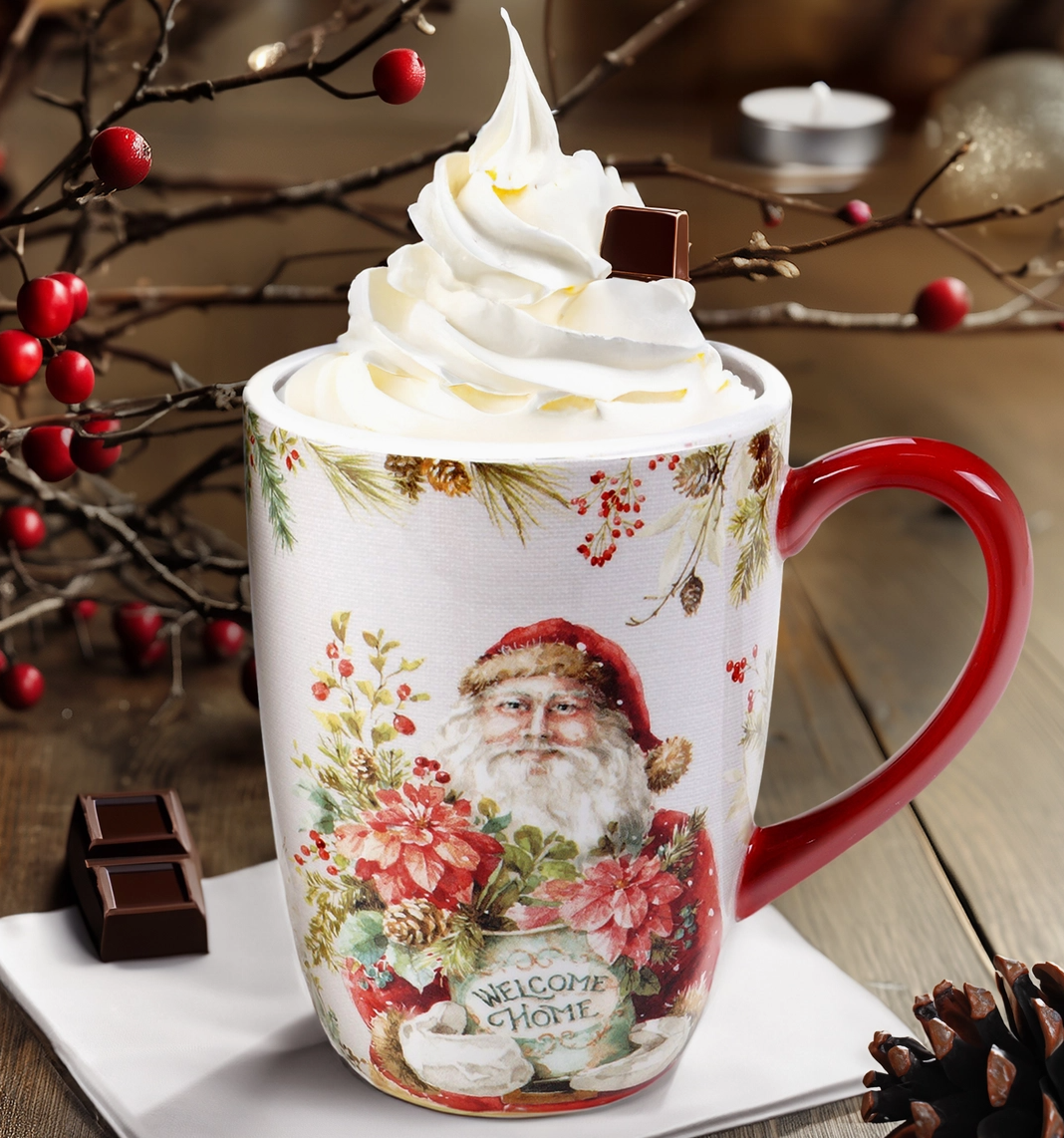 A Christmas Story Vintage Santa 16 oz. Mugs – Set of 12, 4 Designs