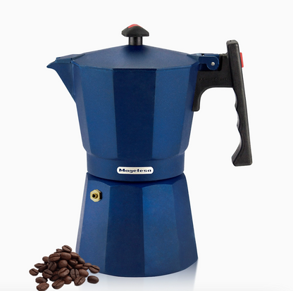 Magefesa Colombia Blue 6-Cup Stovetop Espresso Maker – Moka Pot