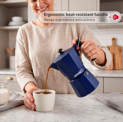 Magefesa Colombia Blue 6-Cup Stovetop Espresso Maker – Moka Pot