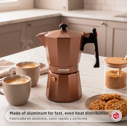 Magefesa Colombia Brown 6-Cup Stovetop Espresso Maker