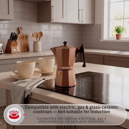 Magefesa Colombia Brown 6-Cup Stovetop Espresso Maker