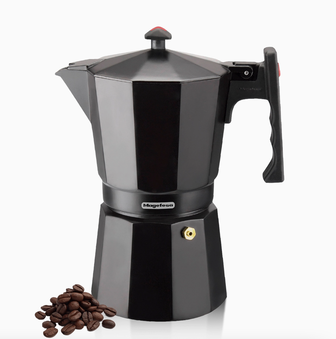 Magefesa Colombia Noir Black Stovetop Espresso Maker – 3 & 12 Cup