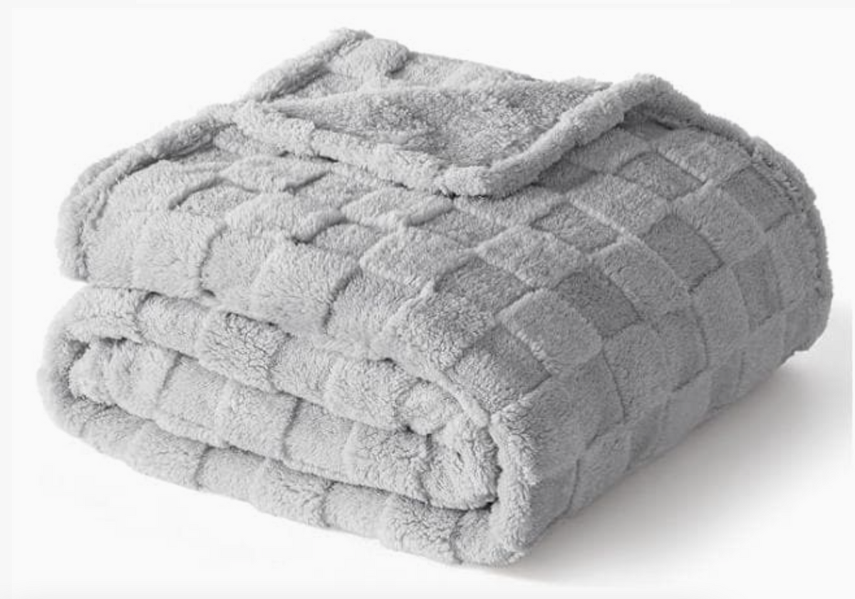 Checkered Personalized Fleece Throw Blanket
