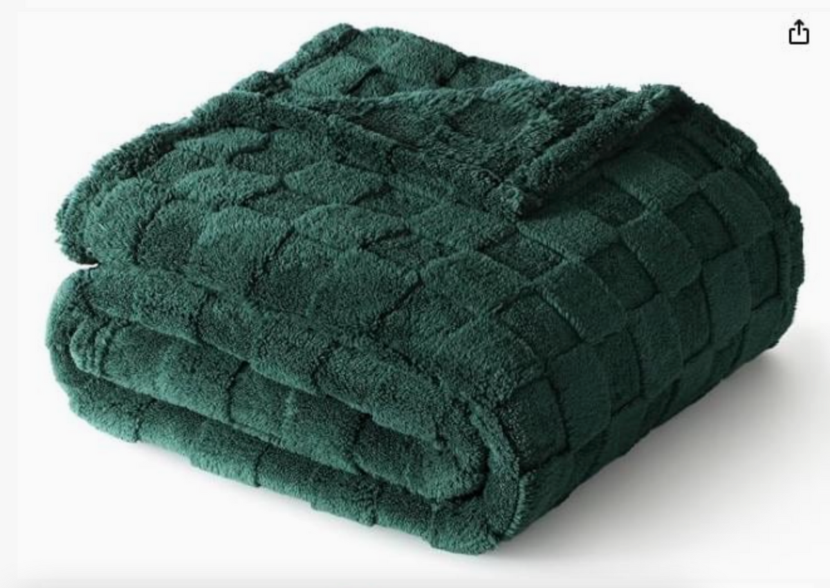 Checkered Personalized Fleece Throw Blanket