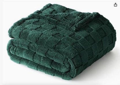 Checkered Personalized Fleece Throw Blanket
