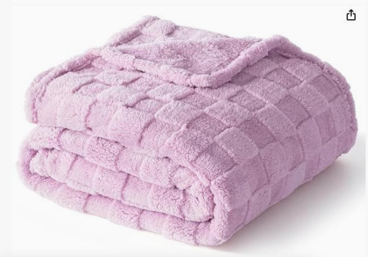 Checkered Personalized Fleece Throw Blanket