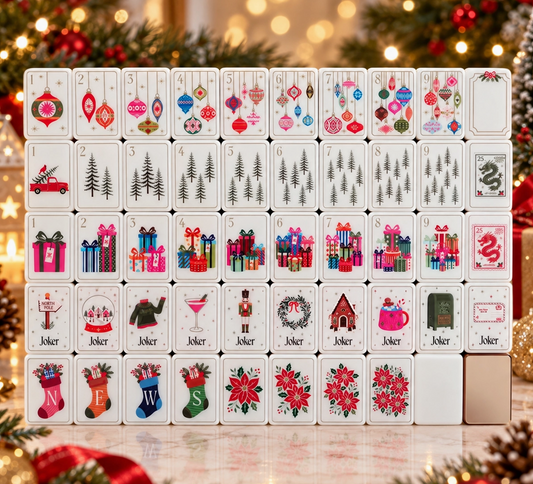 Christmas American Mahjong Tile Set – Holiday Edition