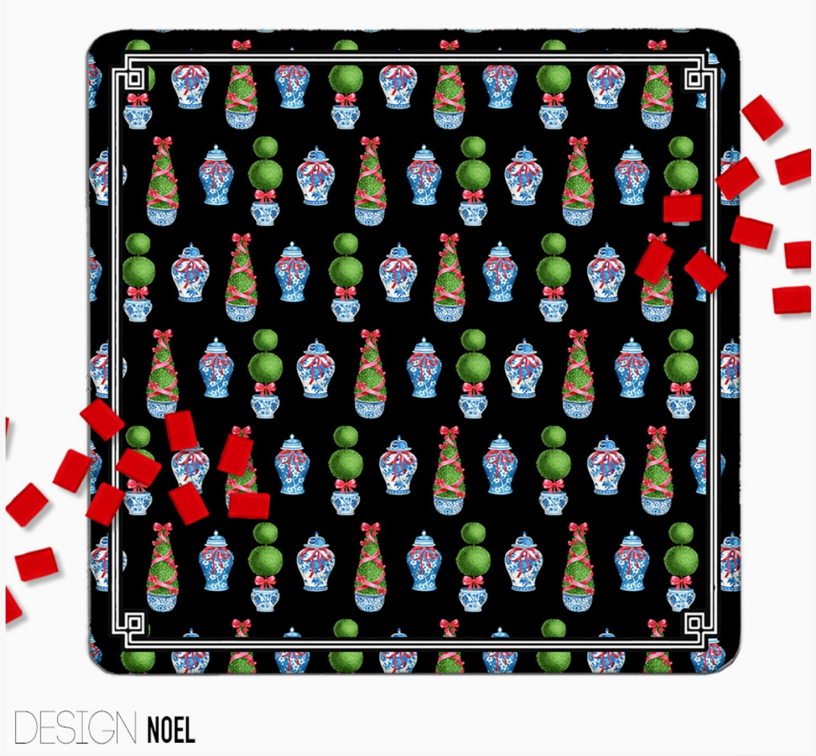 Christmas Mahjong Mat – Festive Holiday Designs | 24 Designs