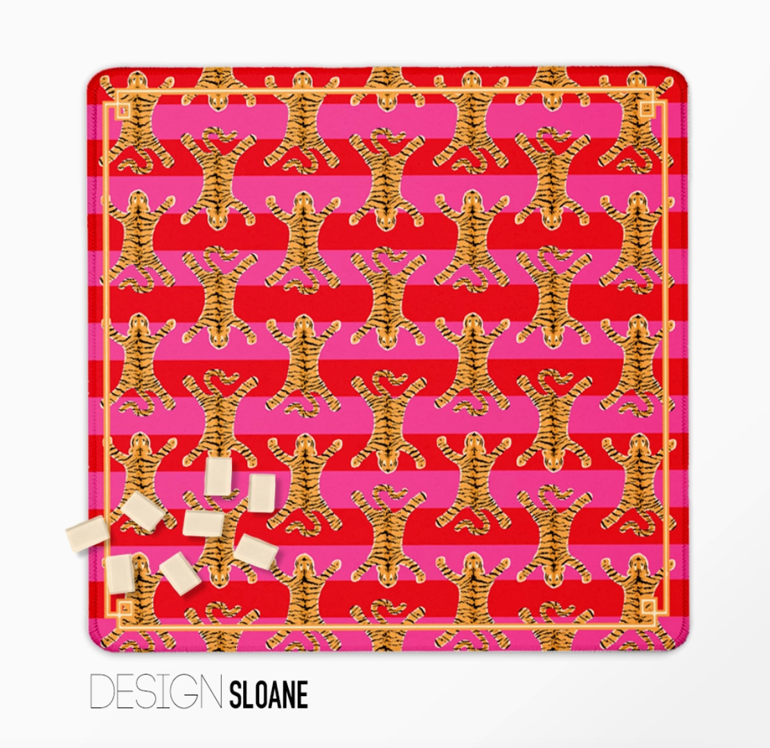 Preppy Mahjong Mat – Designer Prints | 13 Designs | Made in USA