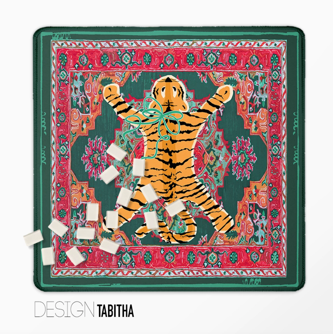 Preppy Mahjong Mat – Designer Prints | 13 Designs | Made in USA