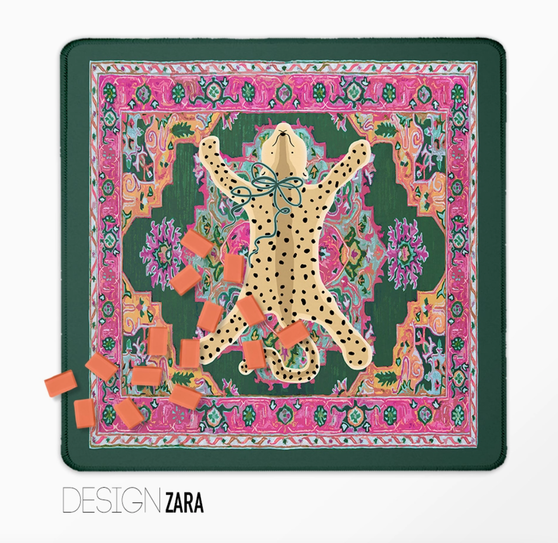 Preppy Mahjong Mat – Designer Prints | 13 Designs | Made in USA