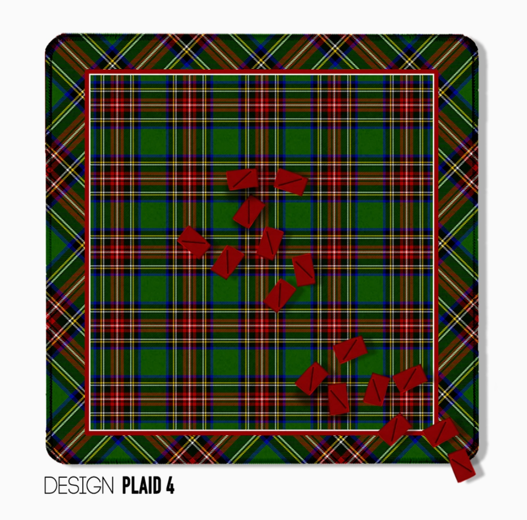Classic Tartan & Plaid Mahjong Mat – 12 Designs