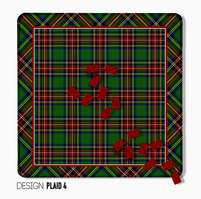Classic Tartan & Plaid Mahjong Mat – 12 Designs