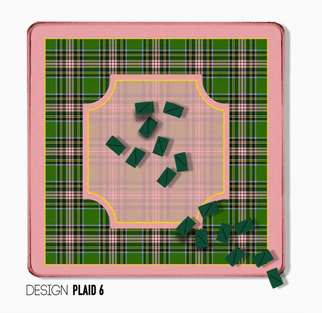 Classic Tartan & Plaid Mahjong Mat – 12 Designs