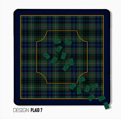 Classic Tartan & Plaid Mahjong Mat – 12 Designs