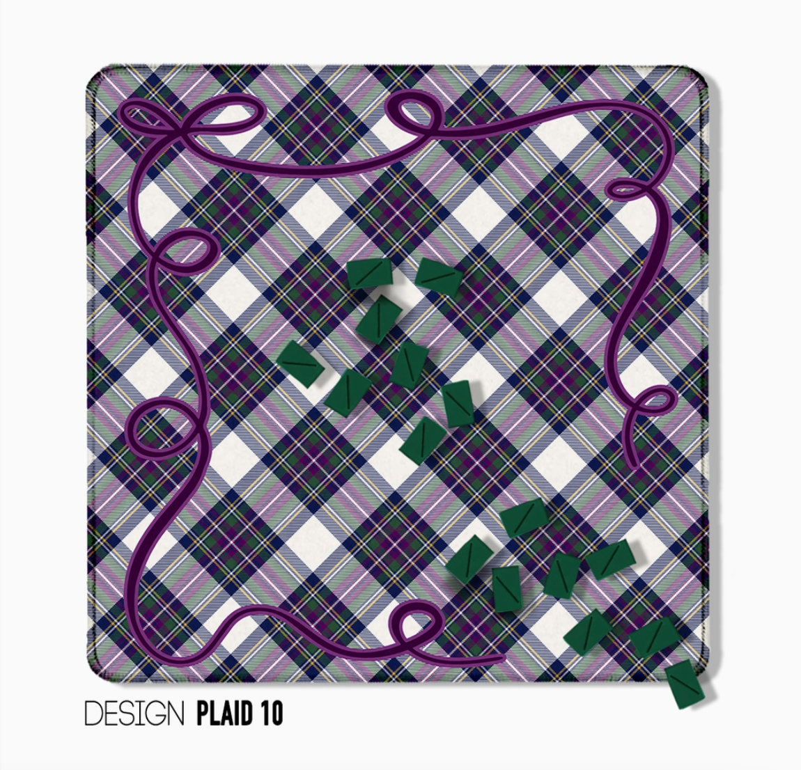 Classic Tartan & Plaid Mahjong Mat – 12 Designs