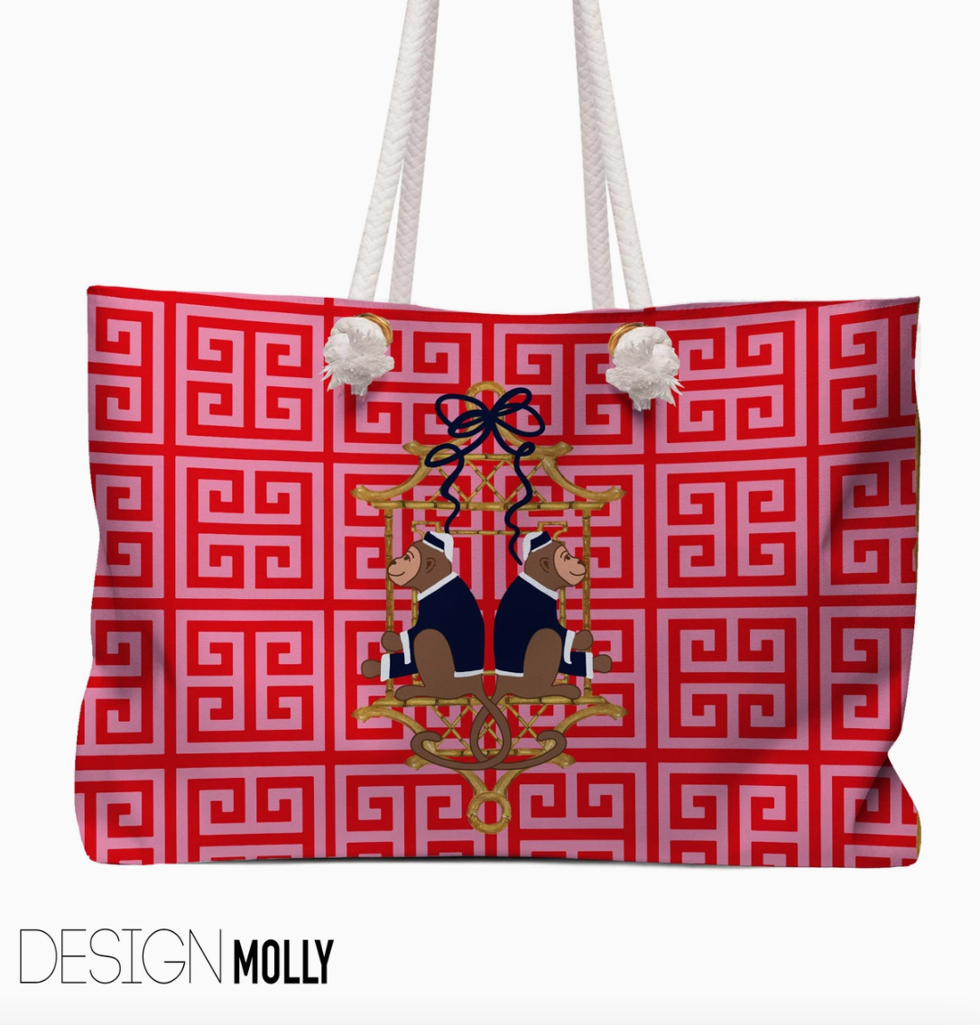 Mahjong Tote Bag – Large Carryall | 29 Designs