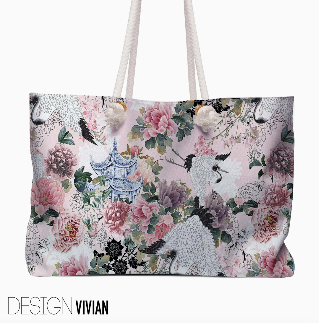 Mahjong Tote Bag – Large Carryall | 29 Designs