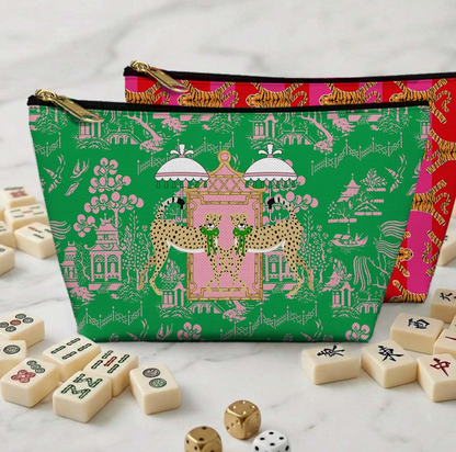 Mahjong Tile Bag – Zippered Carrying Pouch