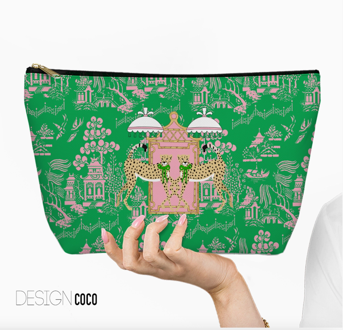 Mahjong Tile Bag – Zippered Carrying Pouch
