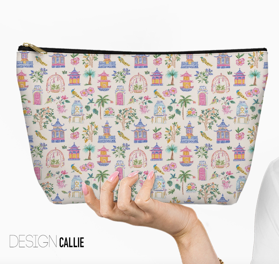 Mahjong Tile Bag – Zippered Carrying Pouch
