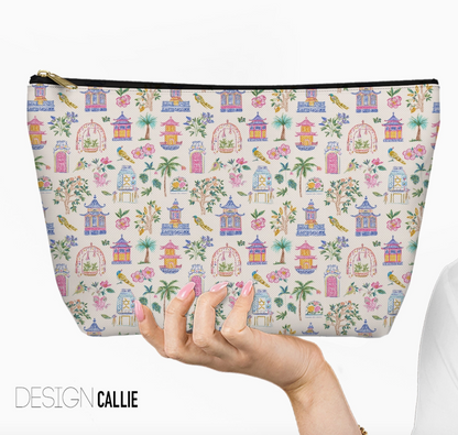 Mahjong Tile Bag – Zippered Carrying Pouch