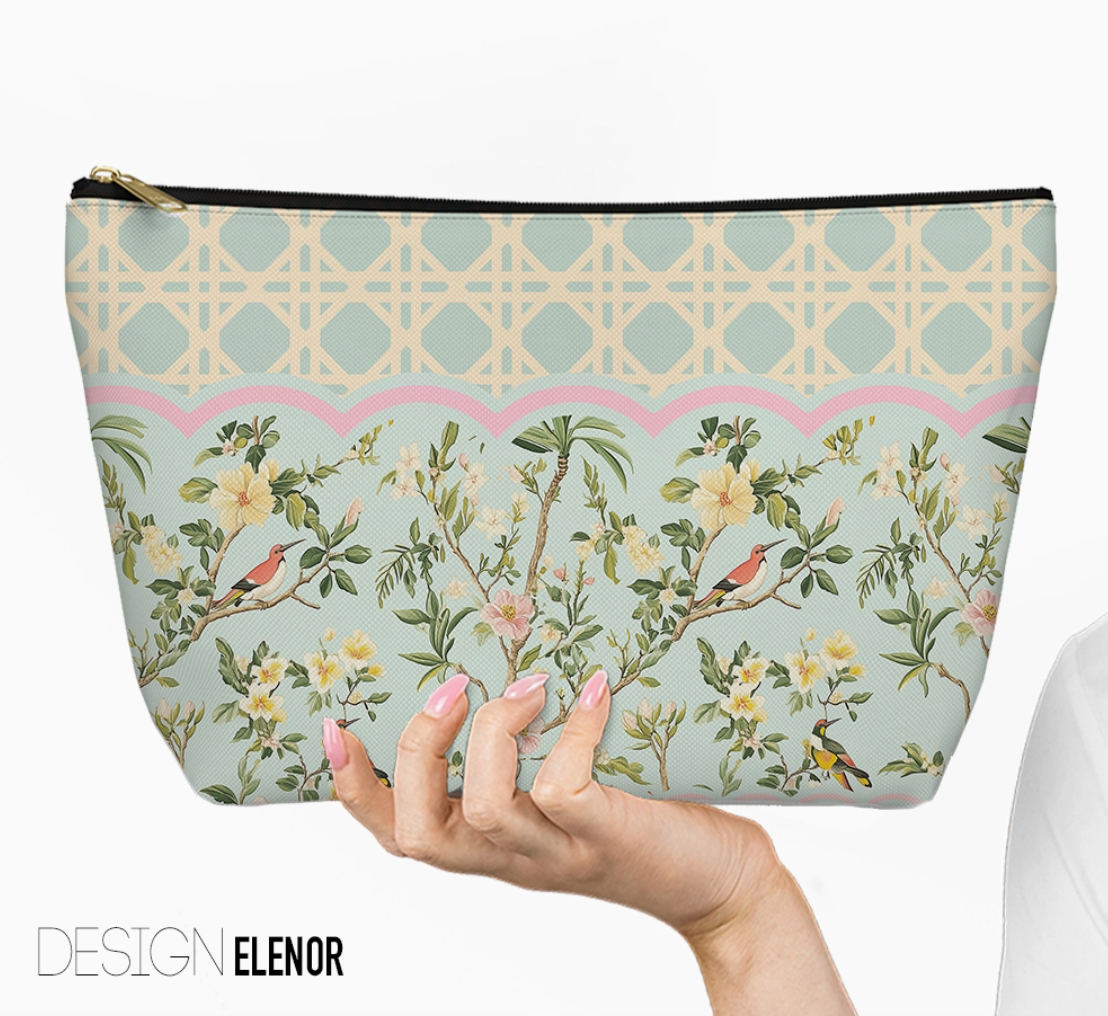 Mahjong Tile Bag – Zippered Carrying Pouch