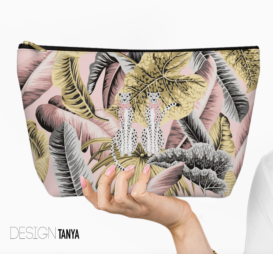 Mahjong Tile Bag – Zippered Carrying Pouch