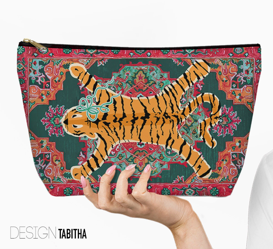 Mahjong Tile Bag – Zippered Carrying Pouch