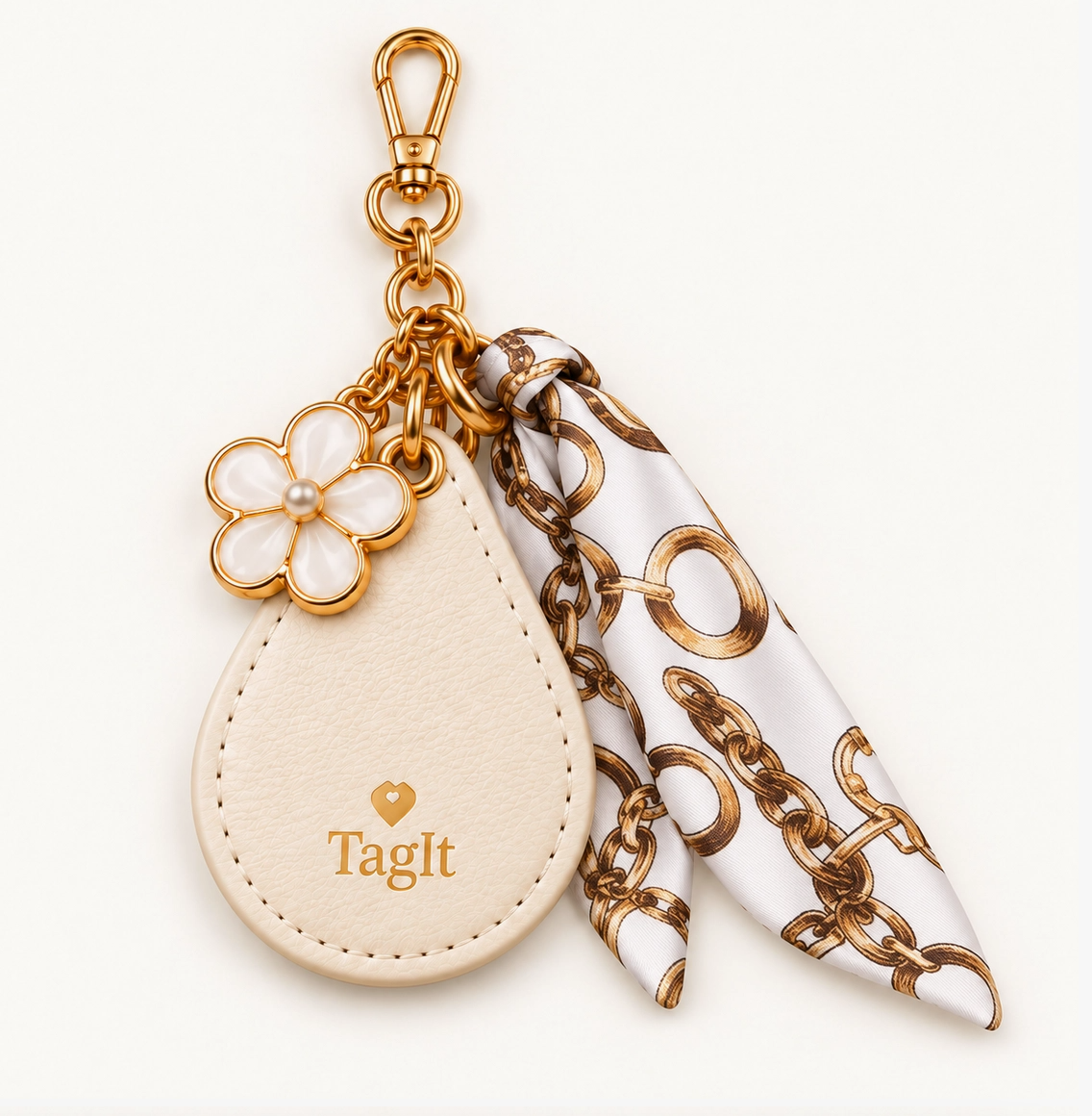 Keep Close AirTag Keychain – Scarf & Charm | 6 Colors