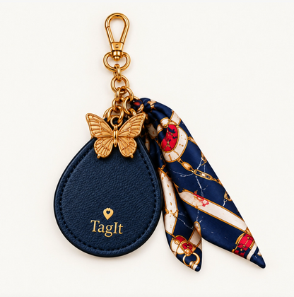 Keep Close AirTag Keychain – Scarf & Charm | 6 Colors