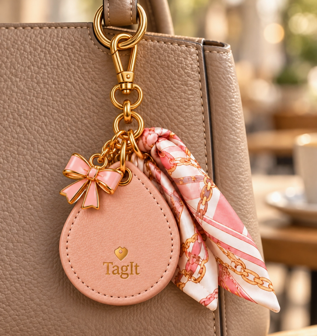 Keep Close AirTag Keychain – Scarf & Charm | 6 Colors
