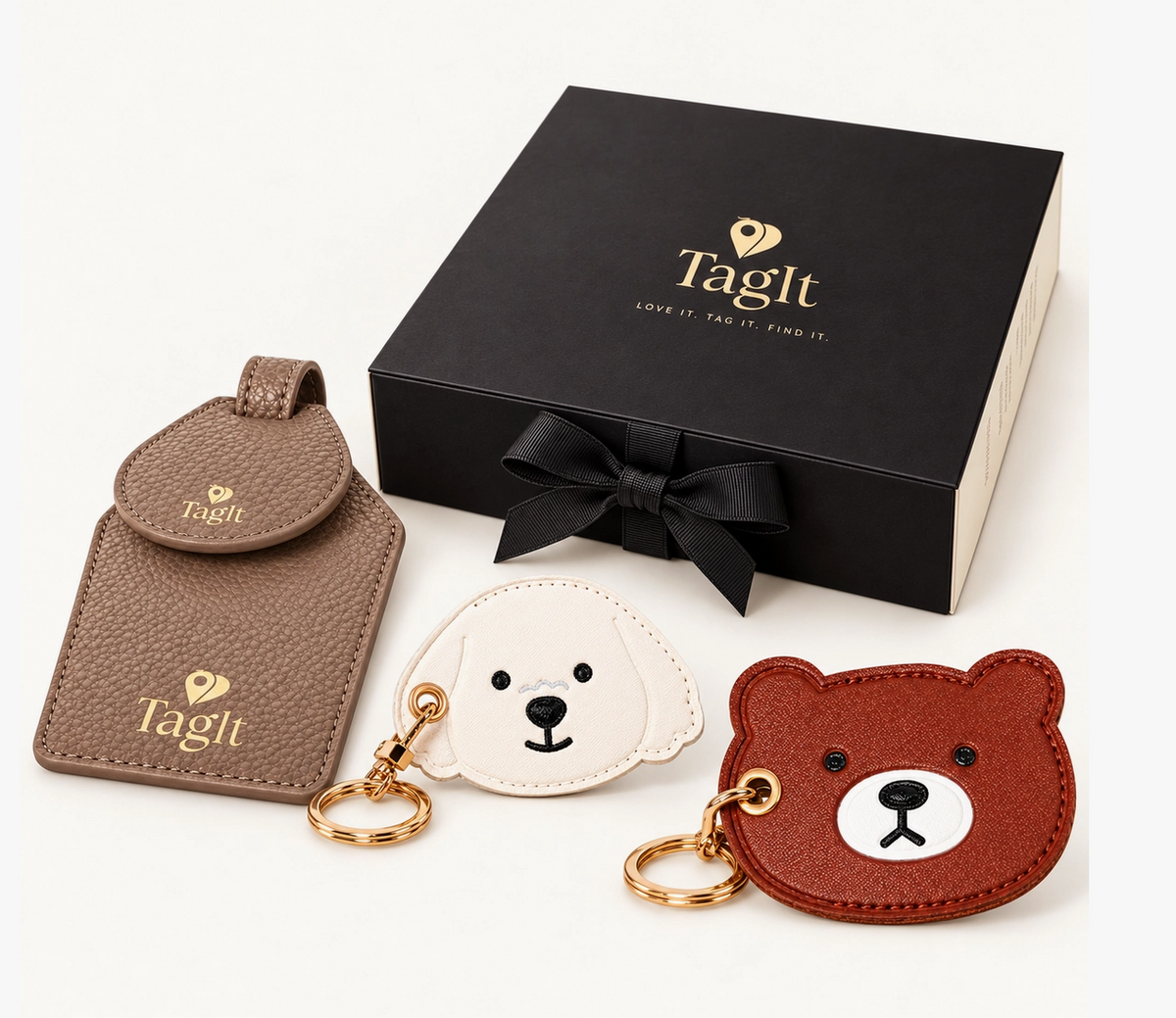 Family Adventure Gift Set – Luggage Tag & Animal Keychains