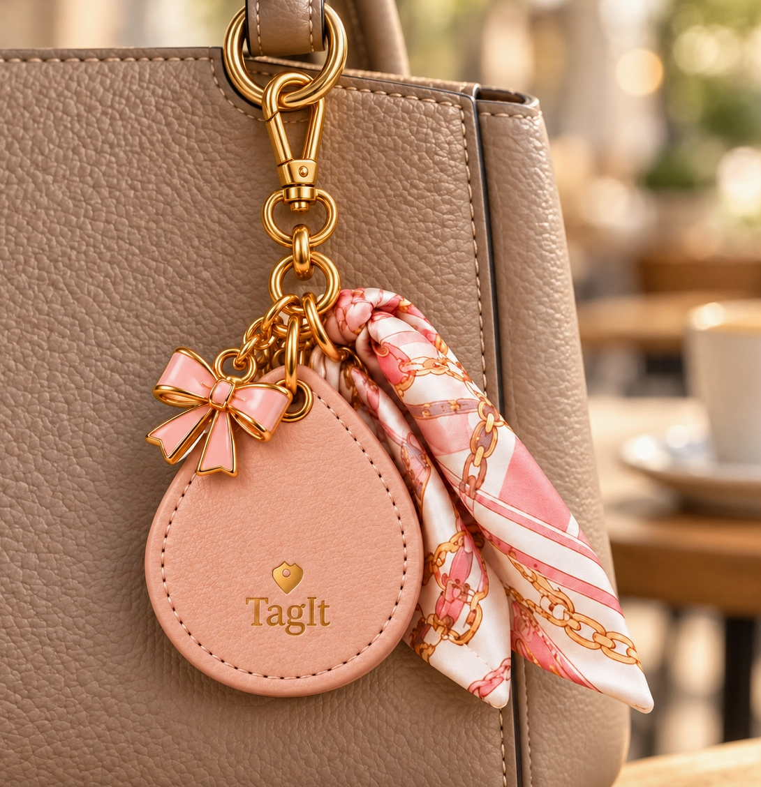 Everyday Duo Gift Set – Blush Wallet & Bow Keychain