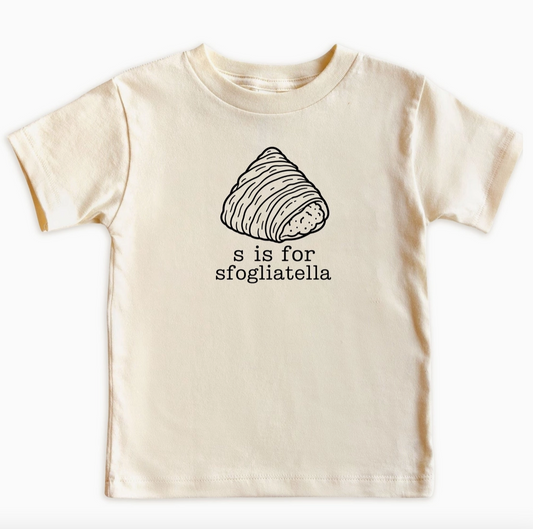 S Is for Sfogliatella Baby Bodysuit & Kids' T-Shirt