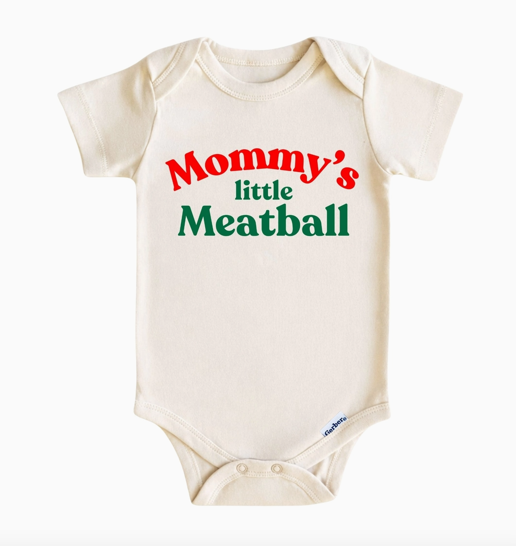 Nonna's Little Meatball Baby Bodysuit & Toddler Tee