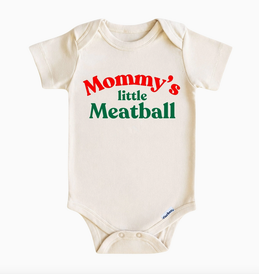 Nonna's Little Meatball Baby Bodysuit & Toddler Tee