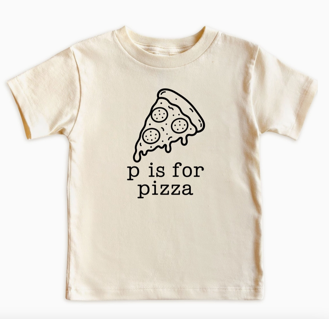 P Is For Pizza Baby Bodysuit & Kids Graphic T-Shirt