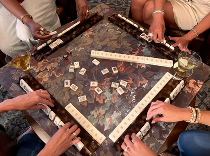 Tortoise Acrylic Mahjong Rack Set — Straight Pushers