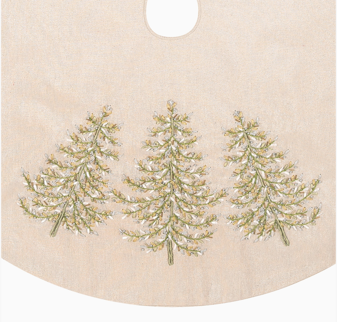 Christmas Winter Garden Embroidered Tree Skirt – 42 Inch - NY Gift Boutique