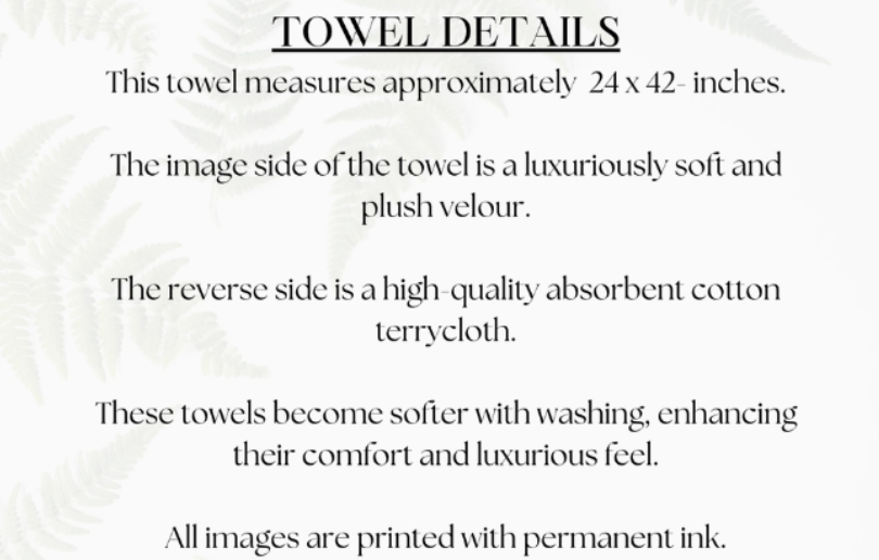 French Inspired Blue Bee Bath Towel