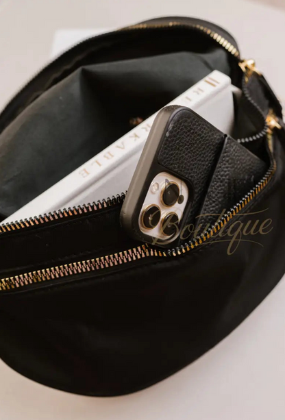 Farah Fanny Bum Bag - Black Leopard - NY Gift Boutique