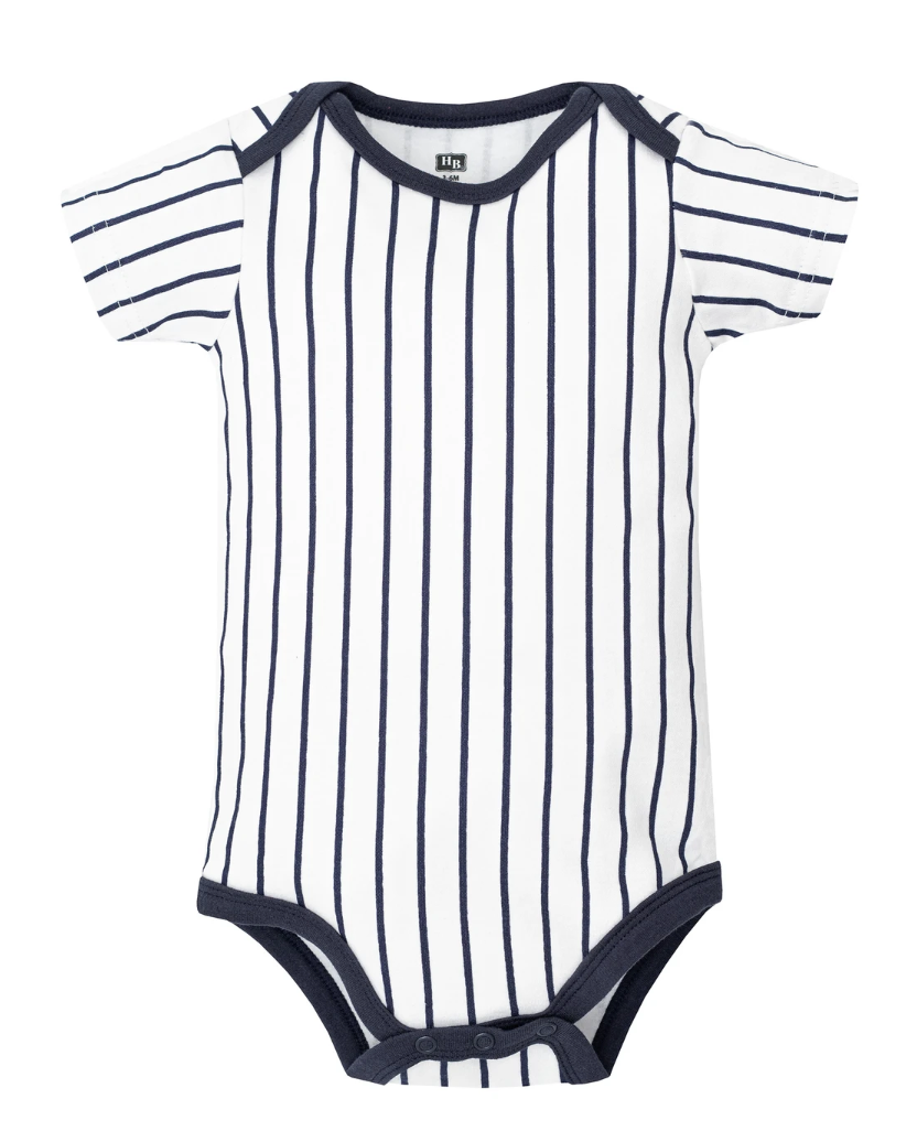 Hudson Baby Cotton Bodysuits 5-Pack, Baseball Biggest Fan - NY Gift Boutique