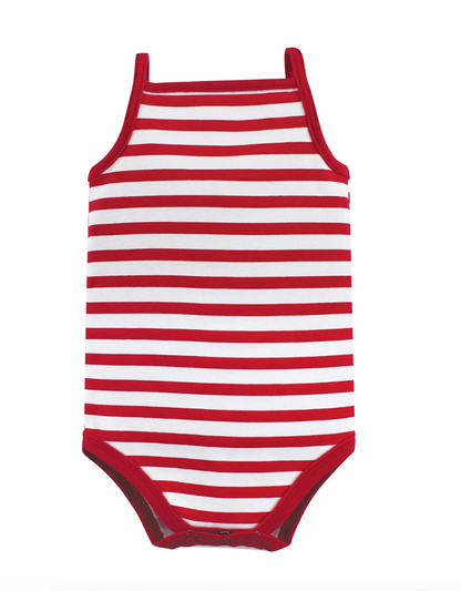 Hudson Baby Cotton Sleeveless Bodysuits, Shining Stars Stripes Set of 5 - NY Gift Boutique