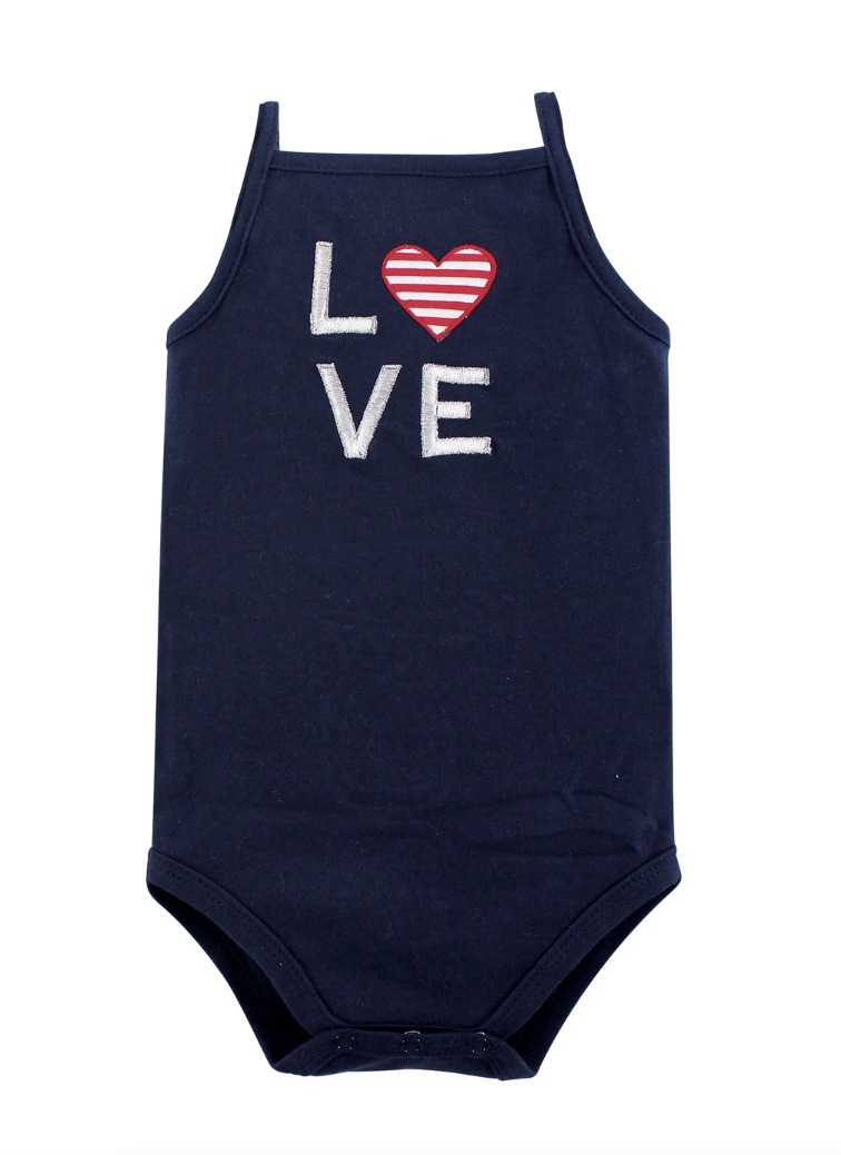 Hudson Baby Cotton Sleeveless Bodysuits, Shining Stars Stripes Set of 5 - NY Gift Boutique